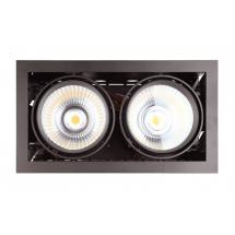  KIT QUADRA 2 NOIR LED 4000K 