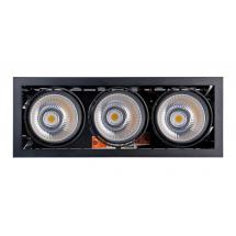  KIT QUADRA 3 NOIR LED 4000K 