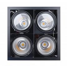  KIT QUADRA 4 NOIR LED 3000K 