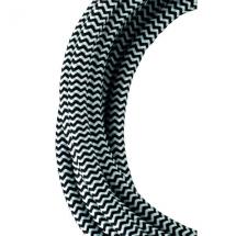 CABLE TEXTILE 3 MTR NOIR/BLANC 