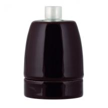  DOUILLE PORCELAINE E27 MARRON 
