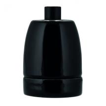  DOUILLE PORCELAINE E27 NOIRE 