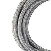  CABLE TEXTILE 2C 3 MTR ARGENT 