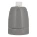  DOUILLE PORCELAINE E27 GRISE 