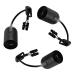  PACK 3 DOUILLES E27 CABLE 15CM 