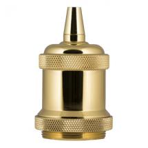  DOUILLE RETRO ALU E27 OR BRILL 