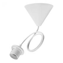  SUSPENSION TP E27 80CM BLANCHE 