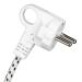  CABLE TEXTILE 3C 3M BLANC/NOIR 