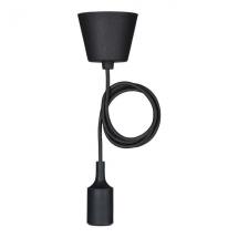  SUSPENSION SILICONE E27 NOIR 