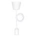  SUSPENSION SILICONE E27 BLANC 