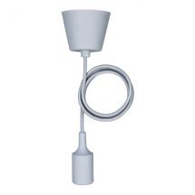  SUSPENSION SILICONE E27 GRIS 