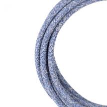  CABLE TEXTILE TWEED 2C 3M BLEU 