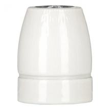  DOUILLE PORCELAINE E27 BLANCHE 