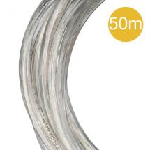  CABLE PVC ROND 2C 50M TRANSPAR 