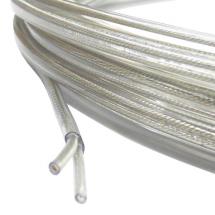  CABLE PVC PLAT 2C 200M TRANSPA 