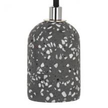  SUSPENSION E27 TERRAZZO GRIS F 