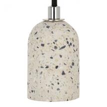  SUSPENSION E27 TERRAZZO BLANC 