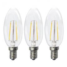  ECOPACK 3 X FIL C35 E14 2W 827 