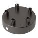  ROSACE METAL NOIR MAT PEARL 5 