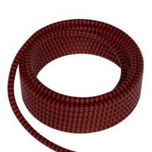  CABLE TEXTILE 2C NOIR/ROUGE 1. 