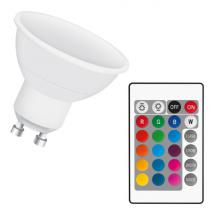  LAMPE LED GU10 RGBW + TELECOMM 