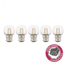  PACK 5XLED FIL SAFE B22 2W 827 