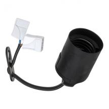  DOUILLE LISSE E27 TP NOIRE + C 