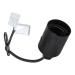  DOUILLE LISSE E27 TP NOIRE + C 
