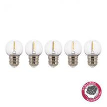 ECOPACK 5 X LED FIL SAFE E27 1 