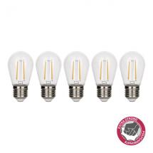  ECOPACK 5 X LED FIL SAFE E27 2 