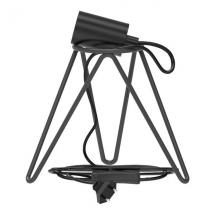  LAMPE A POSER TREPIED E27 NOIR 