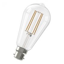  LED FIL ST64 B22D DIM 3.5W CL 