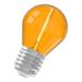  LED G45 E27 240V 1W ORANGE TRA 