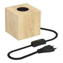  LAMPE A POSER BOIS E27 CUBE 84 