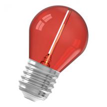  LED G45 E27 240V 1W ROUGE TRAN 