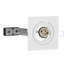  SPOT 1/4 TOUR GU10 CARRE BLANC 