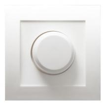  PLAQUE ET BOUTON ROTATIF BLANC 