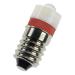  E10 T10X24 S.LED ROUGE 12V AC/ 