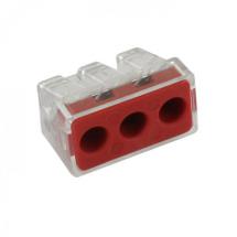  BORNE CONNEX 3 ENTREES 6MM 