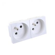  PRISE DOUBLE 2P+T ENCASTRABLE 