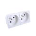  PRISE DOUBLE 2P+T ENCASTRABLE 