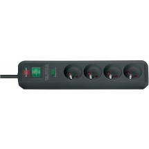  ECO-LINE - SOCLE 4 PRISES NOIR 