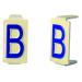  Caractre  6x11 lettre "B 