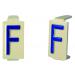  Caractre  6x11 lettre "F 