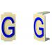  Caractre  6x11 lettre "G 