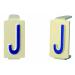  Caractre  6x11 lettre "J 
