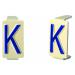  Caractre  6x11 lettre "K 