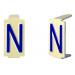  Caractre  6x11 lettre "N 