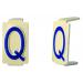  Caractre  6x11 lettre "Q 