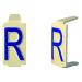  Caractre  6x11 lettre "R 